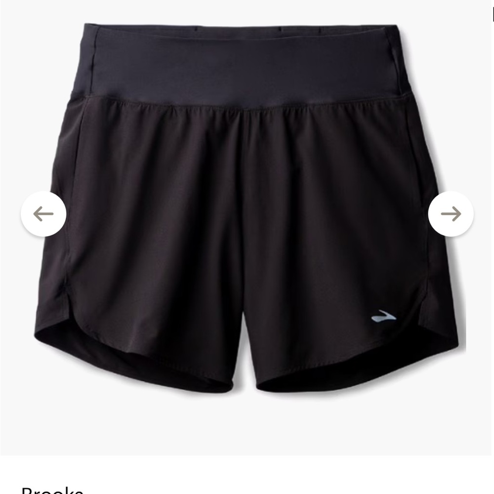 Women's Black Running Shorts Brooks Chaser 7”